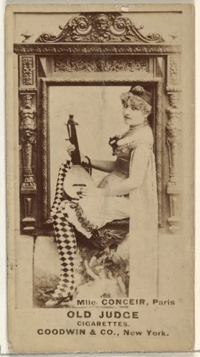 Mlle. Conceir, Paris, from the Actors and Actresses series (N171) for Old Judge Cigarettes by Goodwin & Company, photograph, 1886-1890