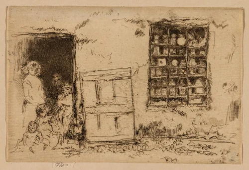 The Village Sweet Shop by James McNeill Whistler, print, 1886