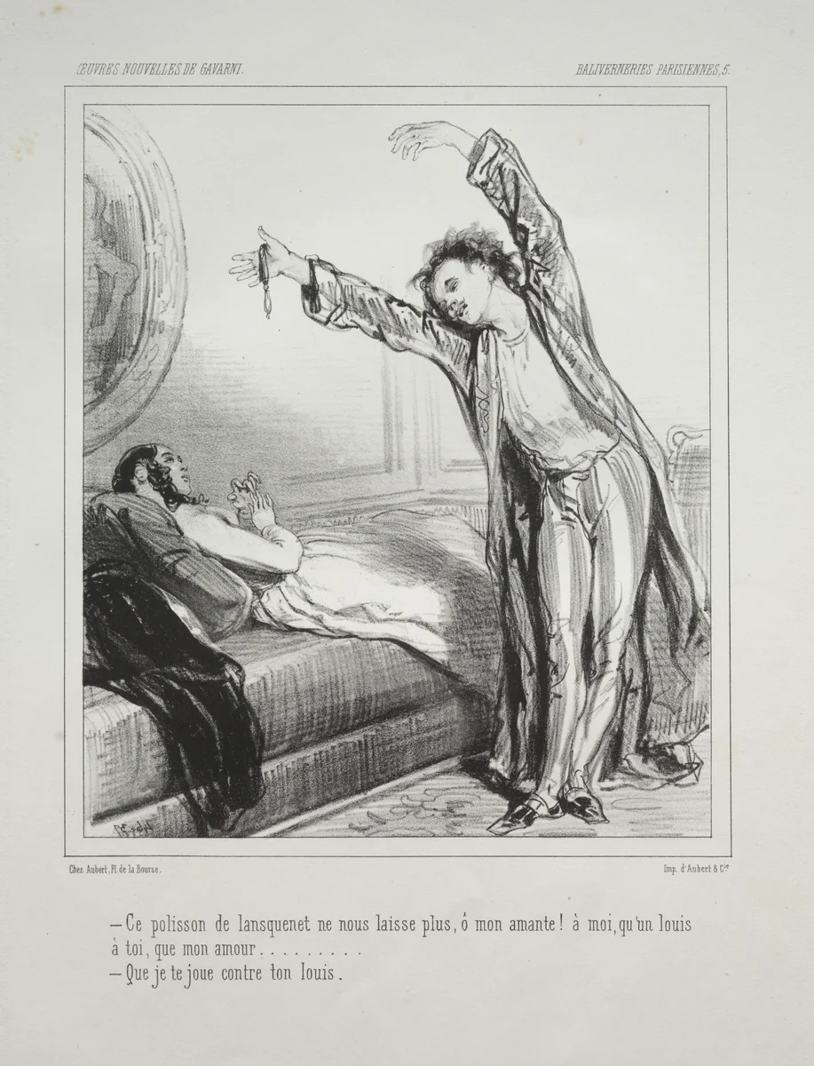 Baliverneries Parisiennes by Paul Gavarni, print, 1824-1866
