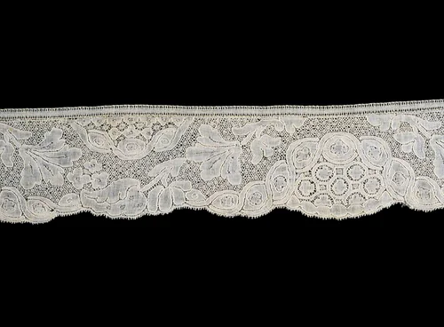 Border by Belgium, Flanders, Mechlin, textile, 1740-1759