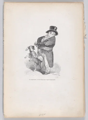 The Proprietor, from "Scenes from the Private and Public Life of Animals" by J. J. Grandville, print, 1832-1852