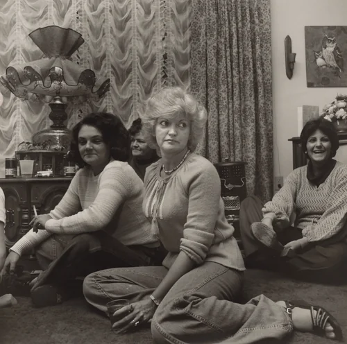 William Miller and Family, Twentieth-Anniversary Party, Martins Creek, Pennsylvania by Larry Fink, photograph, 1978