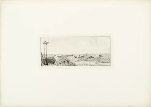 Homage (Huldigung) (plate VI) from A Glove, Opus VI (Ein Handschuh, Opus VI) by Max Klinger, print, 1881