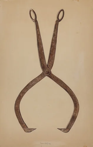 Ice Tongs by Eugene Bartz, index of american design, 1939