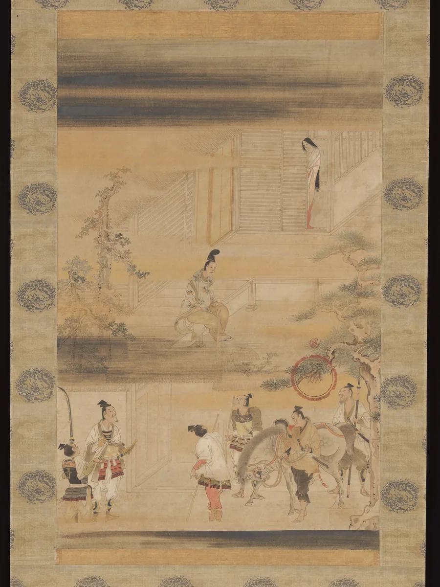 “Taira no Koremori’s Farewell,” from The Tale of the Heike (Heike monogatari) by Iwasa Matabei (岩佐又兵衛), painting, 1635-1645