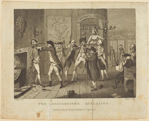 The Discomfited Duellists by William Blake
Samuel Collings, print, 1784