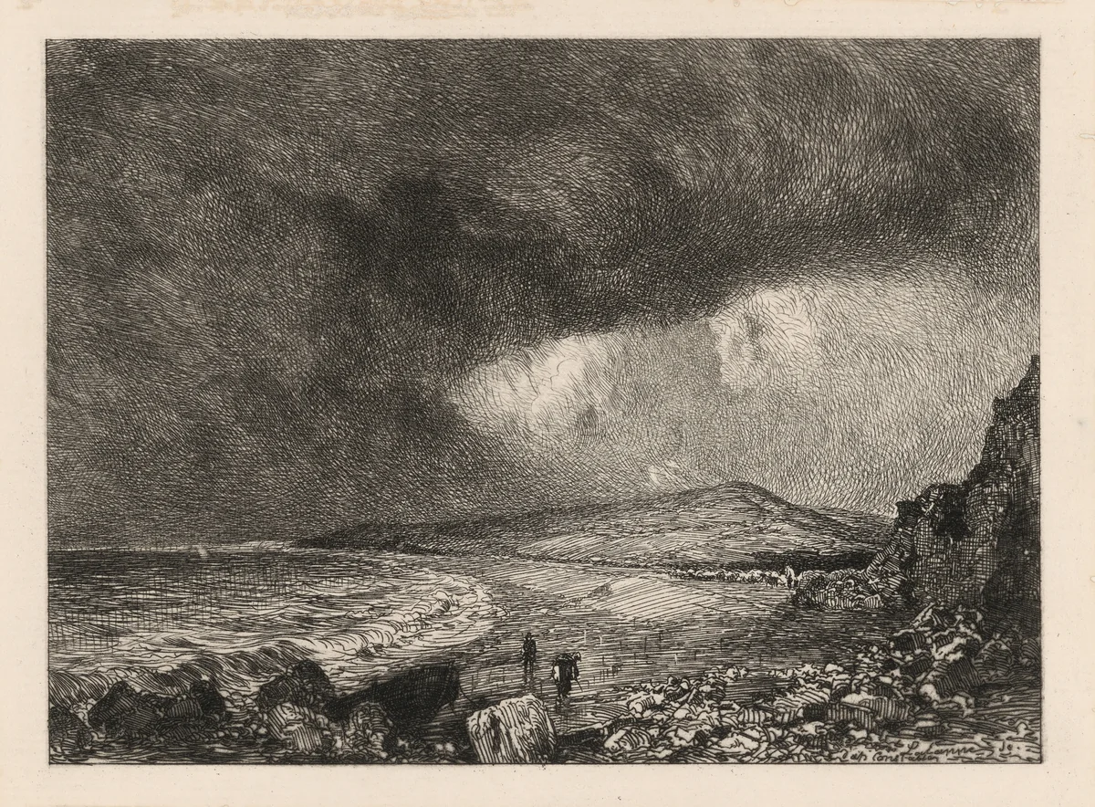 Weymouth Bay by Maxime Lalanne
John Constable, print, 1873