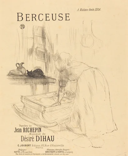 La Berceuse by Henri de Toulouse-Lautrec, print, 1895-1896