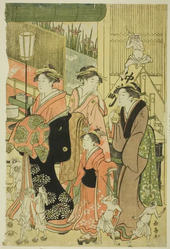 Good and Evil Influences (Zendama akudama) by Eishosai Choki, print, 1790-1800