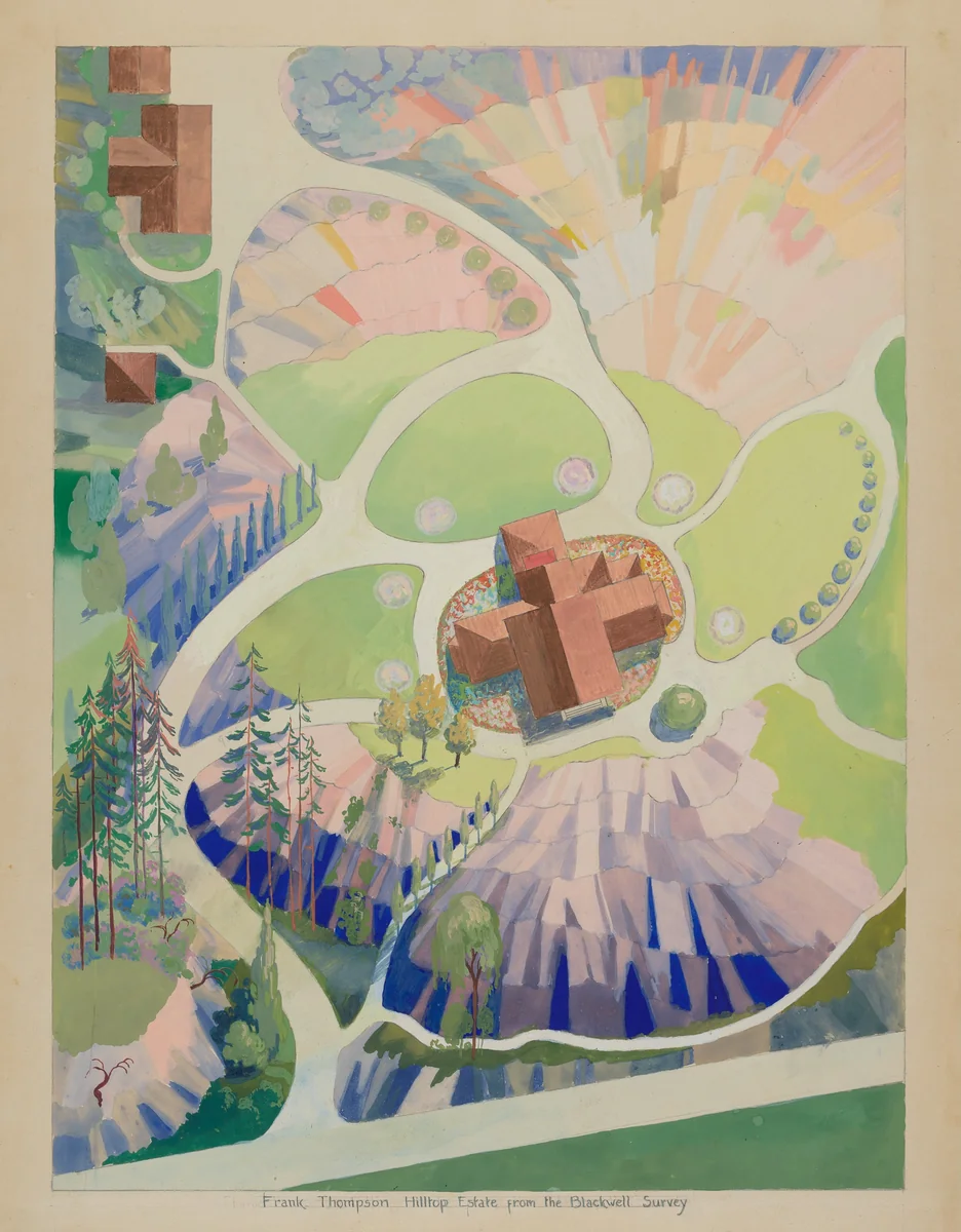 Frank Thompson Hilltop Estate by Gilbert Sackerman
George Stonehill, index of american design, 1936