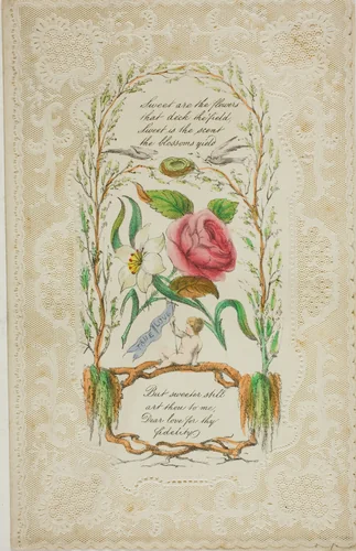 Sweet are the Flowers (valentine) by George Kershaw, other, 1845-1855