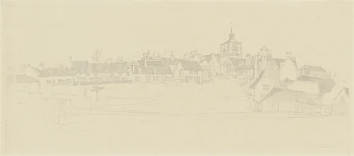 Finchingfield, England by John Taylor Arms, drawing, 1936