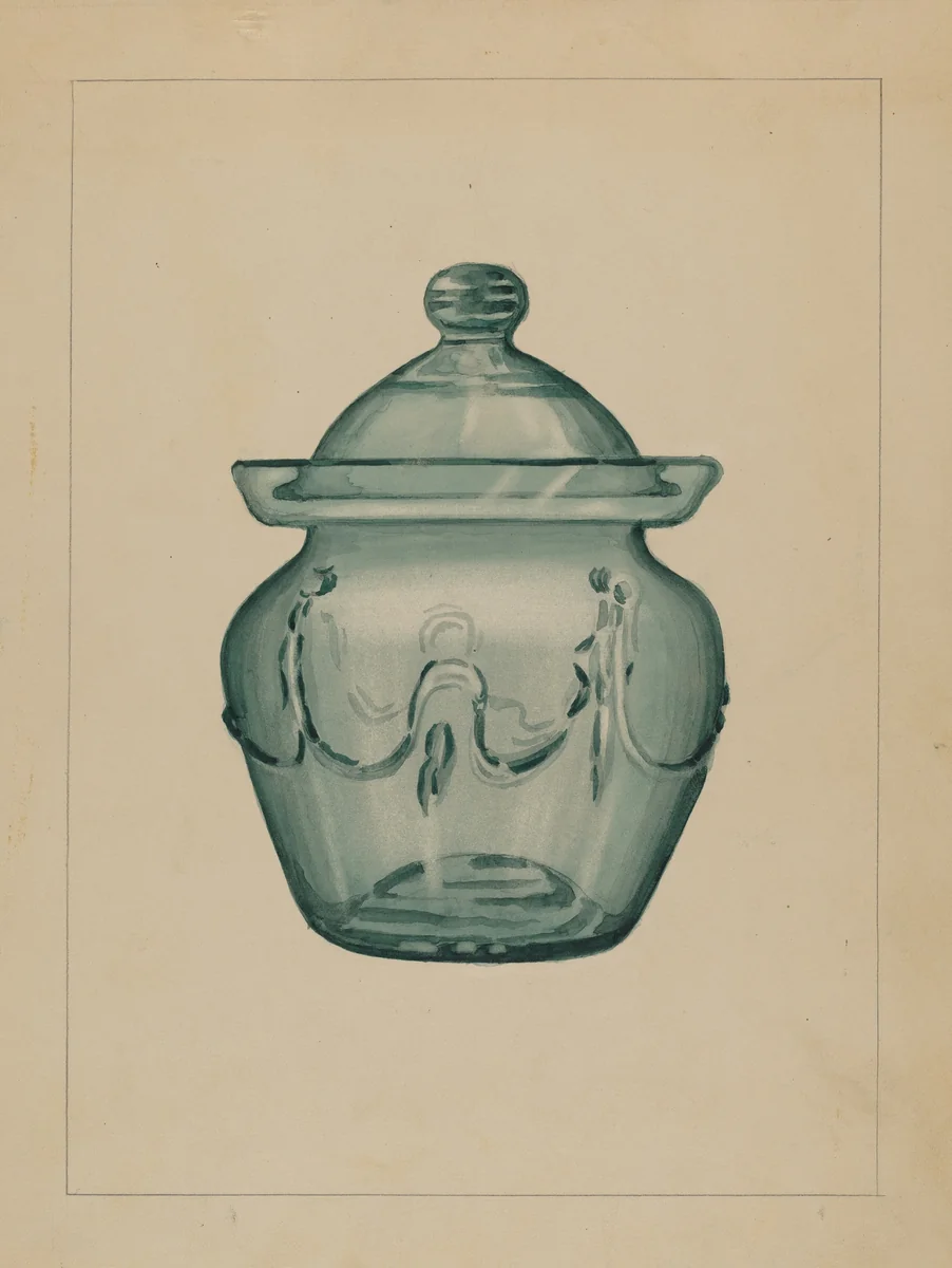 Sugar Bowl by John Fisk, index of american design, 1935-1942