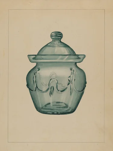 Sugar Bowl by John Fisk, index of american design, 1935-1942