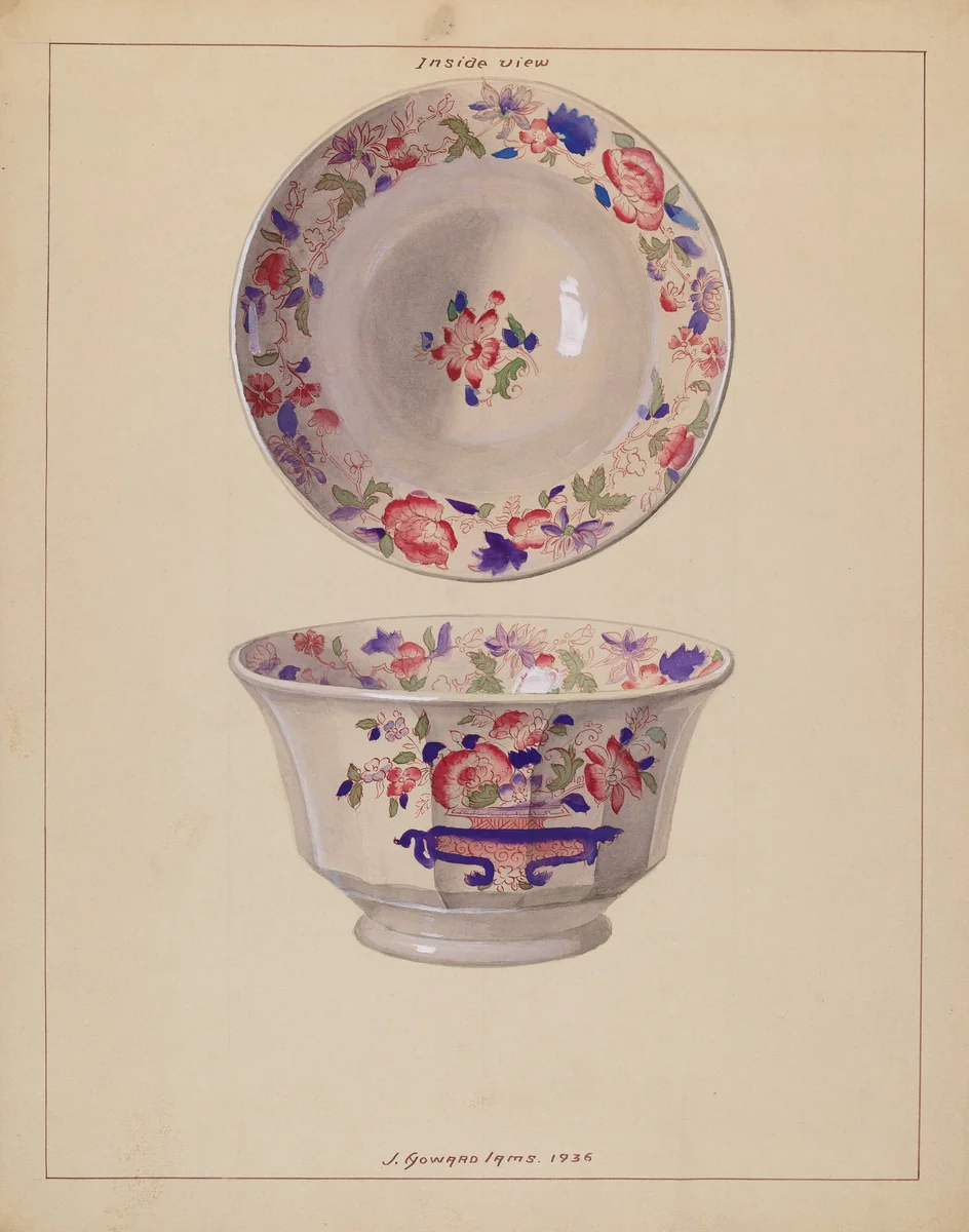 Waste Bowl by J. Howard Iams, index of american design, 1936