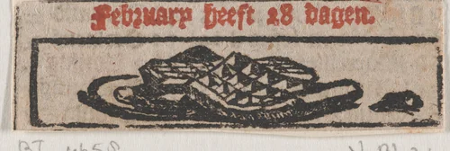 Februari by Dirck de Bray, print, 1672