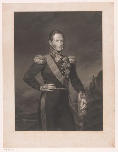 Portret van Leopold I by Erin Corr, print, 1834