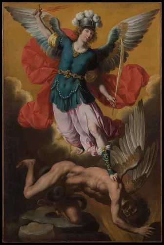 Saint Michael the Archangel by Ignacio de Ries, painting, 1640-1649