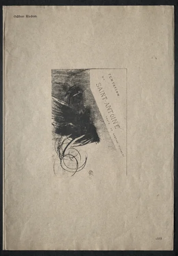Cover by Odilon Redon, print, 1888