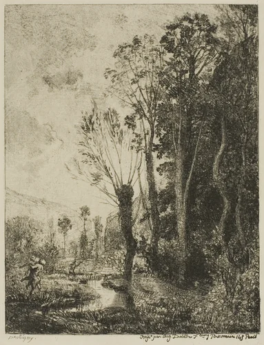 The Satyr by Charles-François Daubigny, print, 1850