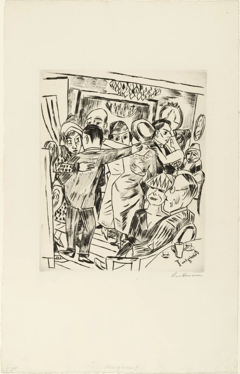 Königin Bar II (Königinbar II) by Max Beckmann, photograph, 1923