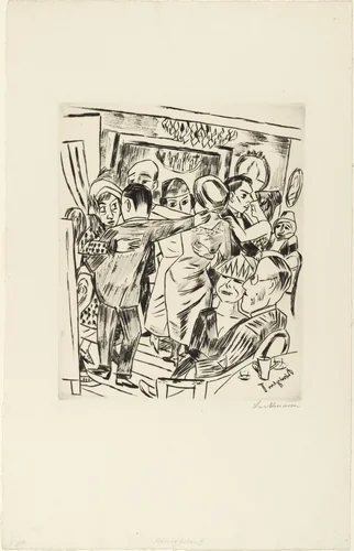 Königin Bar II (Königinbar II) by Max Beckmann, photograph, 1923