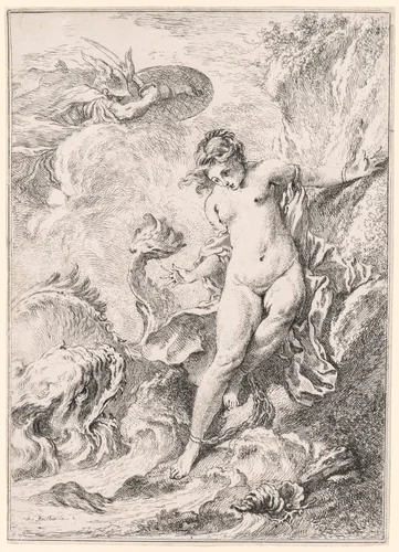 Andromeda (Andromède) by François Boucher, print, 1734