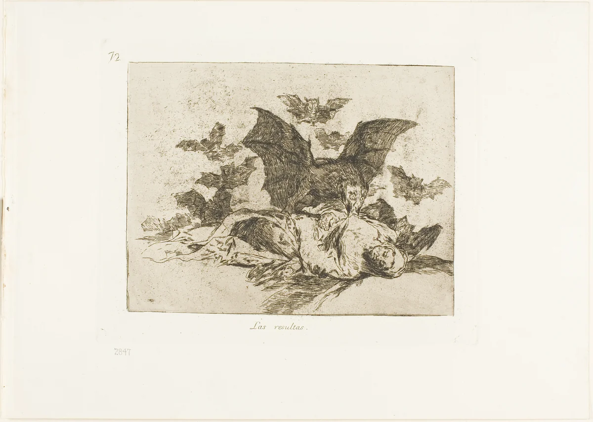 The Consequences, plate 72 from The Disasters of War by Francisco José de Goya, print, 1815-1820