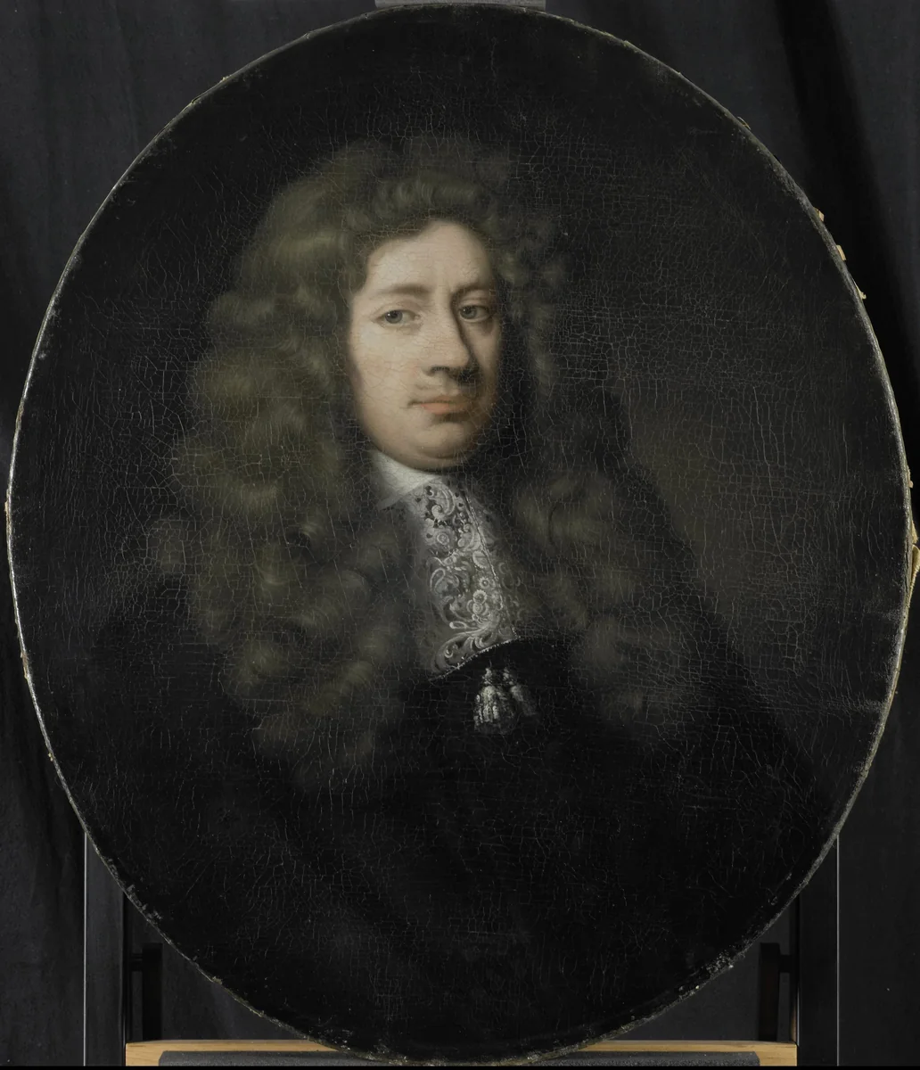 Portrait of Dominicus Rosmale, Director of the Rotterdam Chamber of the Dutch East India Company, elected 1677 by Pieter van der Werff, painting, 1695-1722