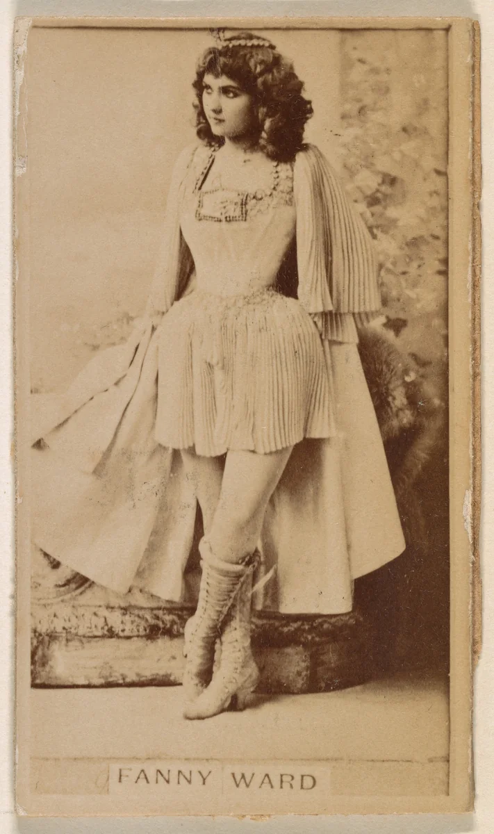 Fanny Ward, from the Actresses series (N245) issued by Kinney Brothers to promote Sweet Caporal Cigarettes by Kinney Brothers Tobacco Company, photograph, 1890