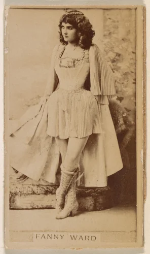 Fanny Ward, from the Actresses series (N245) issued by Kinney Brothers to promote Sweet Caporal Cigarettes by Kinney Brothers Tobacco Company, photograph, 1890