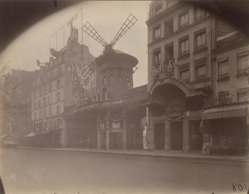 Moulin Rouge by Eugène Atget, photograph, 1926