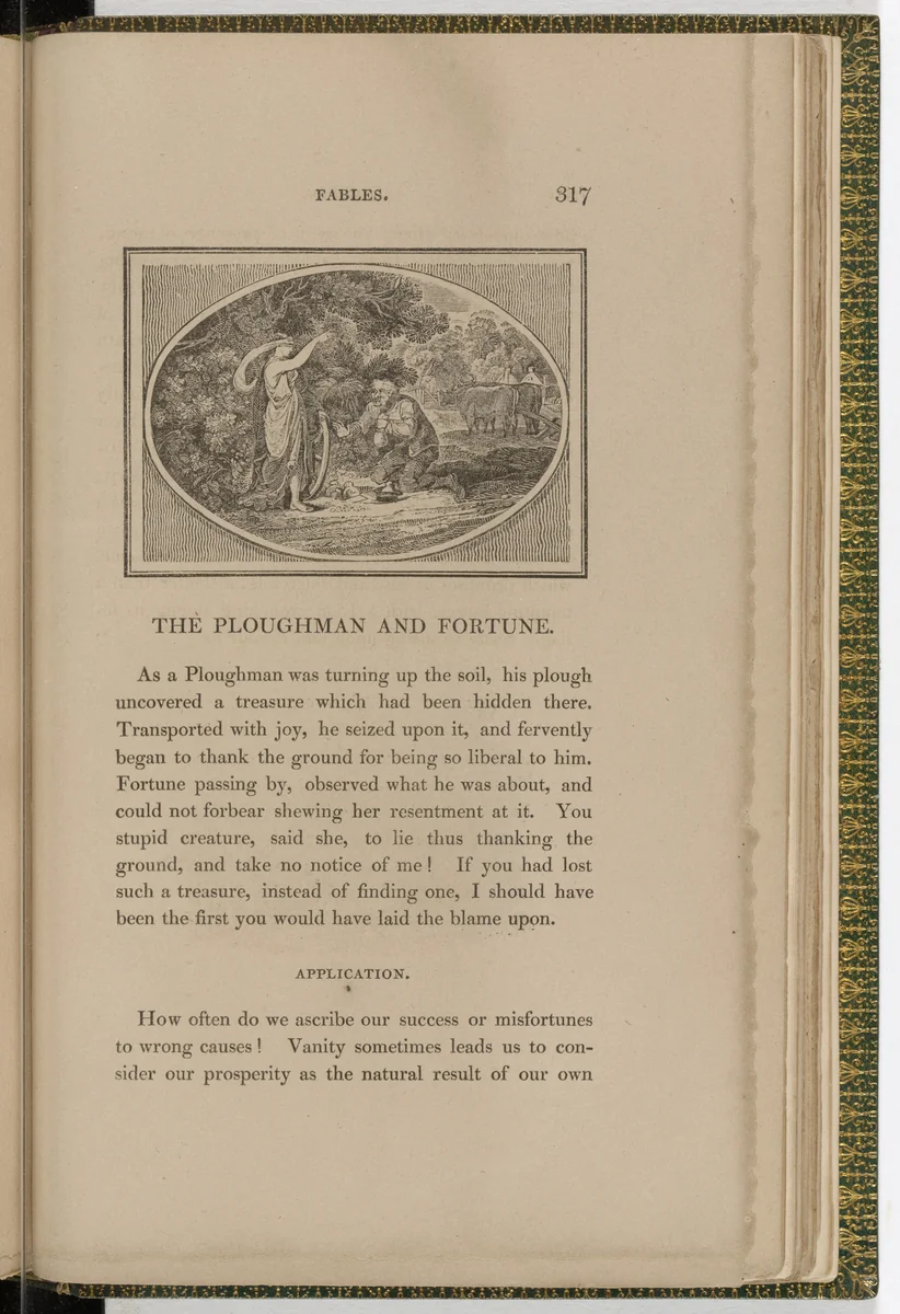 Headpiece (page 317) from The Fables of Aesop by Thomas Bewick, illustrated book, 1818
