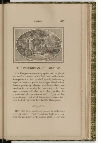 Headpiece (page 317) from The Fables of Aesop by Thomas Bewick, illustrated book, 1818