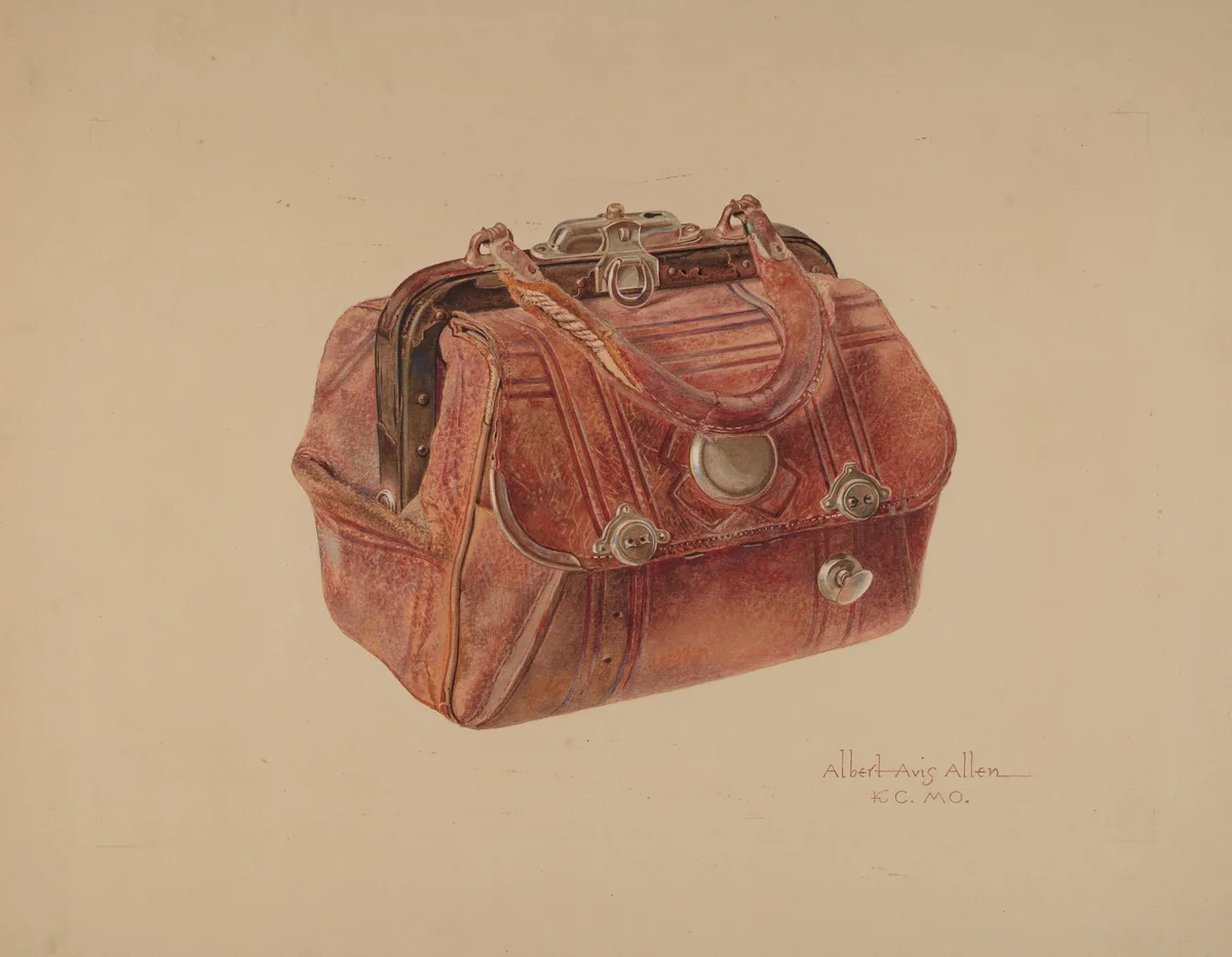 Hand Bag by Albert Allen, index of american design, 1935-1942