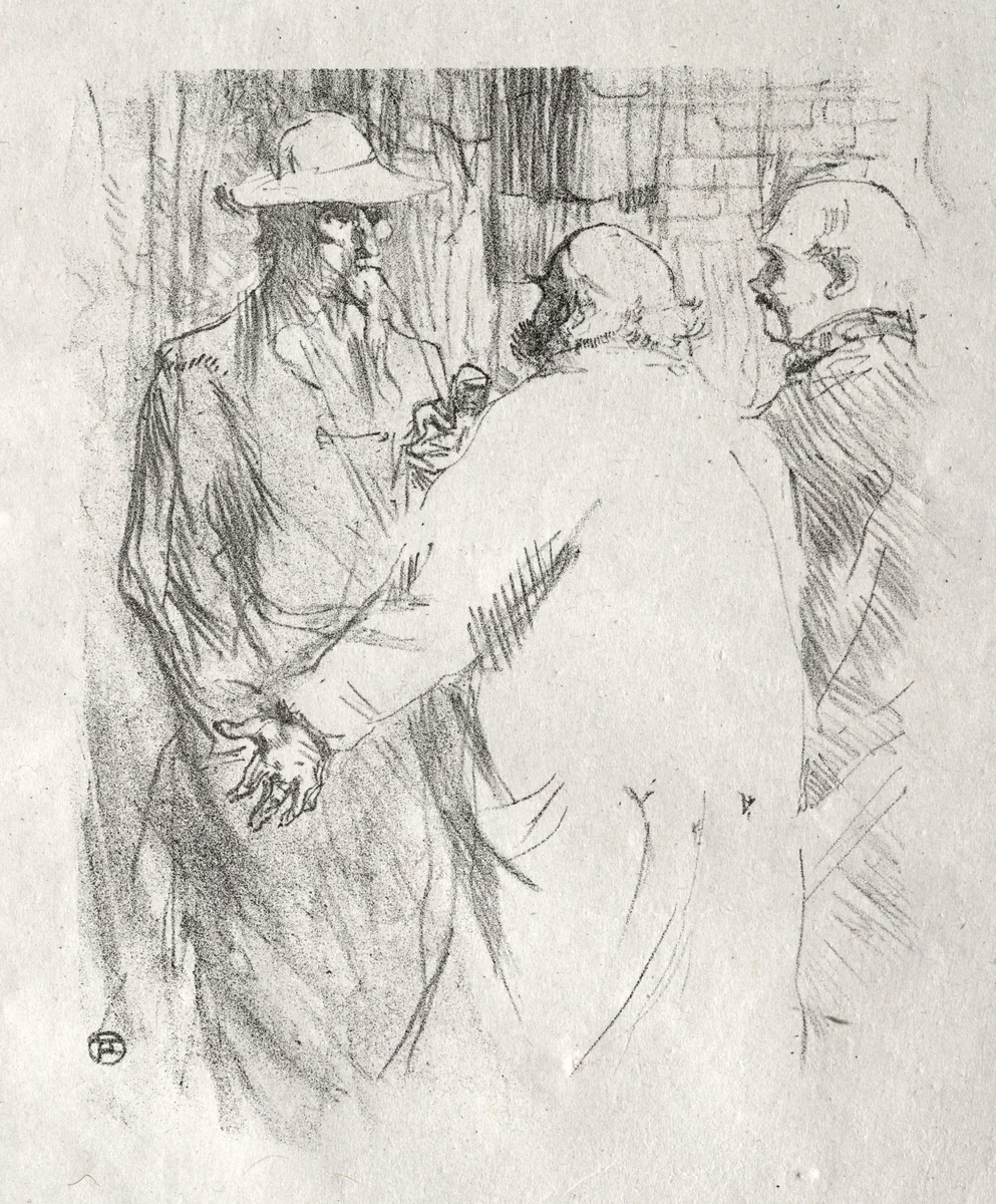 Au pied du Sinaï: Clemenceau à Busk by Henri de Toulouse-Lautrec, print, 1898