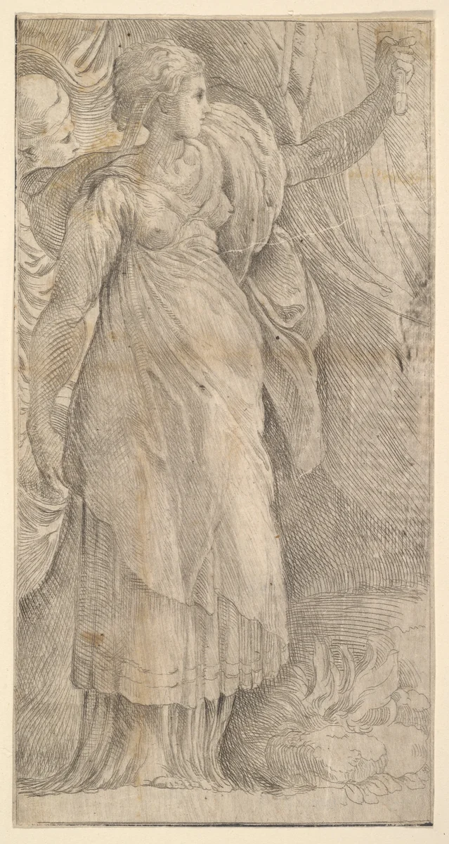 Judith by anonymous, print, 1500-1599