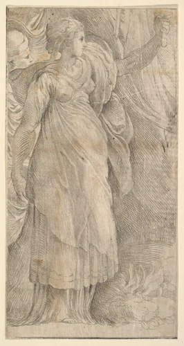 Judith by anonymous, print, 1500-1599