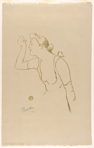 Paula Brébion (from Le Café Concert) by Henri de Toulouse-Lautrec, print, 1893