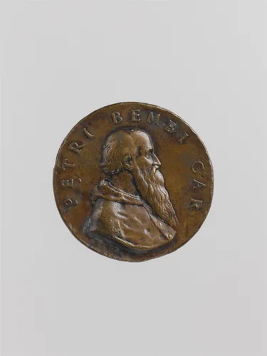 Portrait of Cardinal Pietro Bembo, Venetian Humanist (b. 1470, Cardinal 1538, d. 1547) by Danese Cattaneo, metalwork, 1542-1552