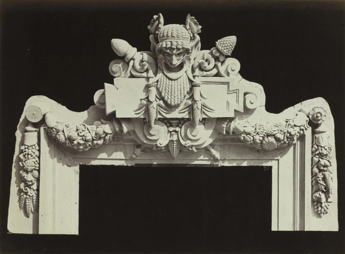 Ornamental Scupture by Louis-Émile Durandelle, photograph, 1860-1877