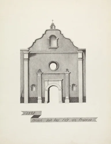 Mision San Luis Rey de Francia by James Jones, index of american design, 1912-1942