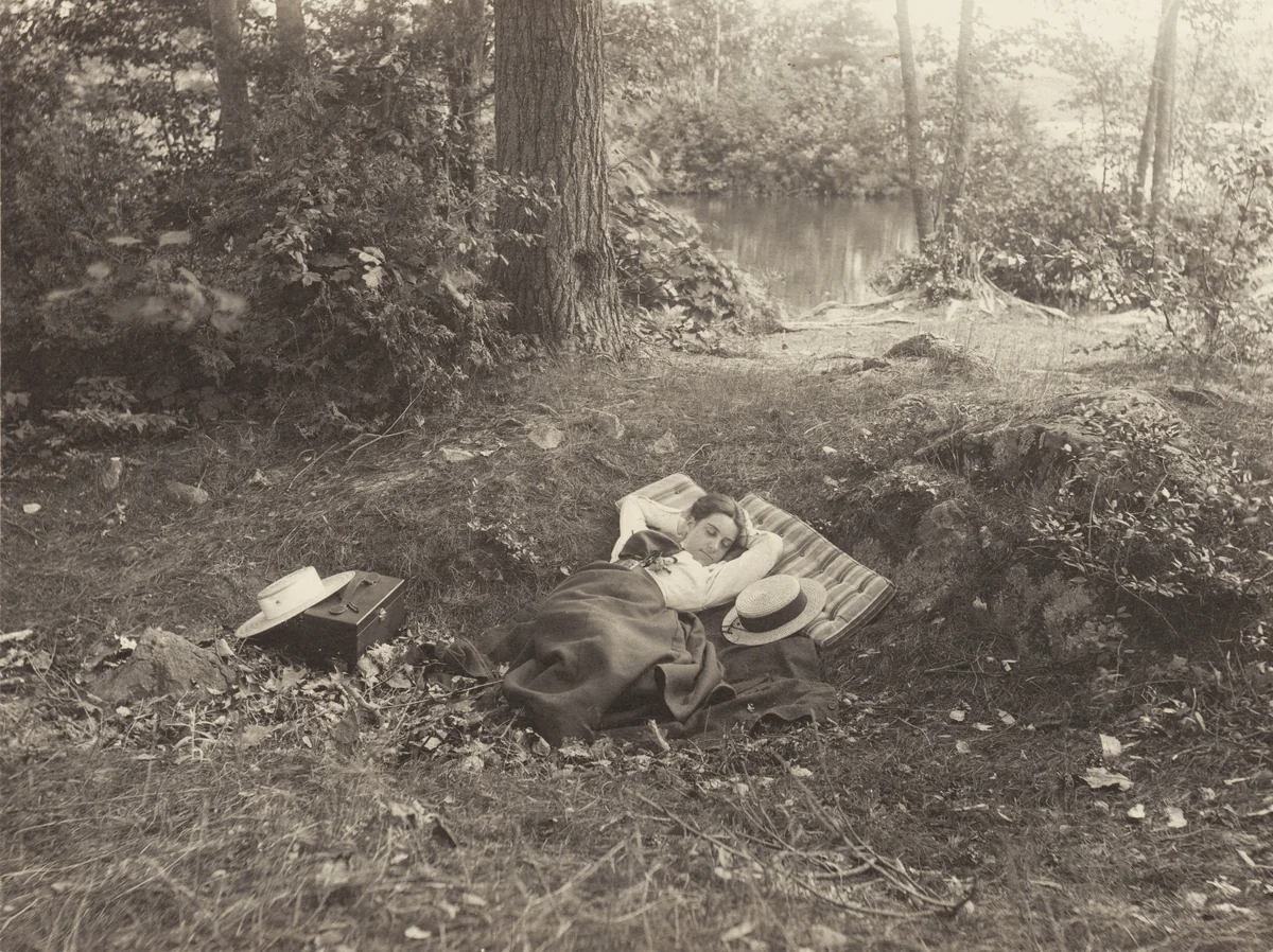 Emmy Obermeyer, Tea Island, Lake George by Alfred Stieglitz, photograph, 1893