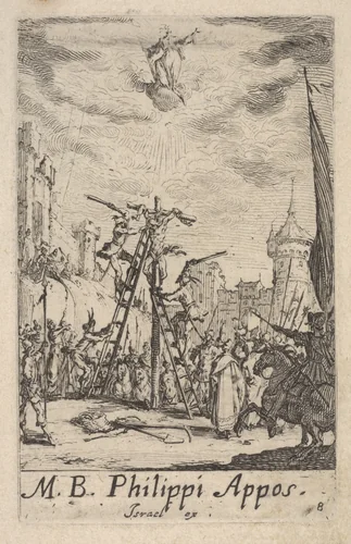 Martyrdom of Saint Philip, from "The Little Apostles" (Les Petits Apôtres) by Jacques Callot, print, 1632