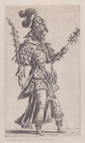 Torch Bearer by René Boyvin, print, 1525-1600