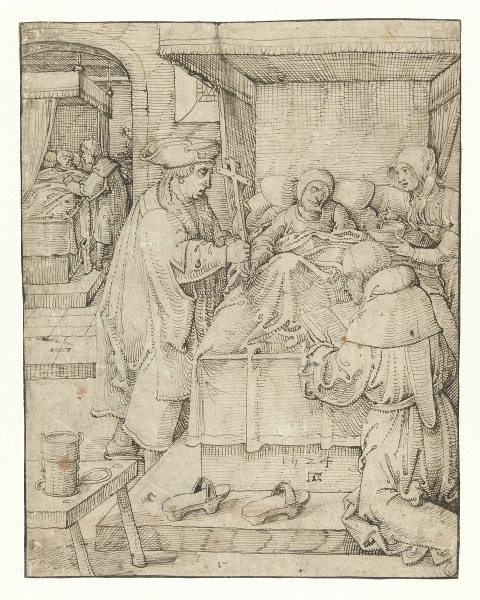 Untitled by Pieter Cornelisz. genaamd Kunst, drawing, 1524