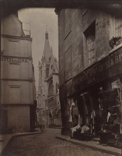 Rue des Prêtres-Saint-Séverin by Eugène Atget, photograph
