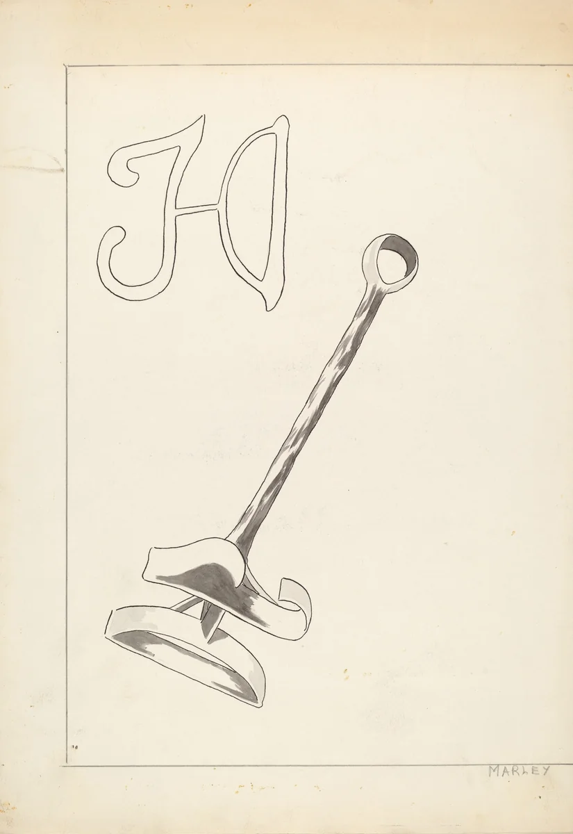 Branding Iron by J. Henry Marley, index of american design, 1936