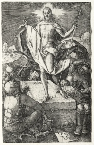 The Resurrection by Albrecht Dürer, print, 1512