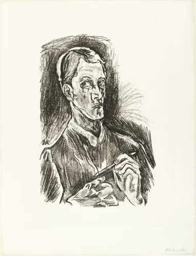 O Eternity - Thou Word of Thunder (Bach Cantata) [O Ewigkeit - Du Donnerwort (Bachkantate)] by Oskar Kokoschka, print, 1916